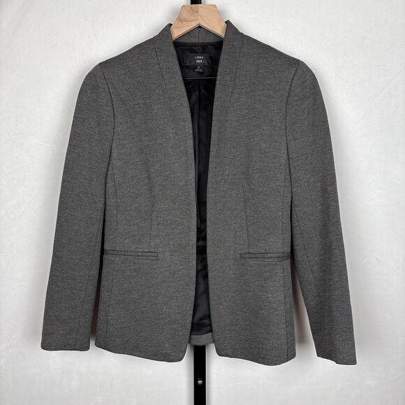 J. Crew Jackets & Blazers - J. Crew 365 Going Out Blazer Women's 6 Stretch Twill Gray Jacket Preppy Workwear